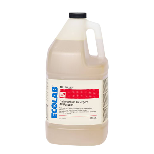 Ecolab® TRUPOWER Dishmachine Detergent, 1 Gallon, #6113326